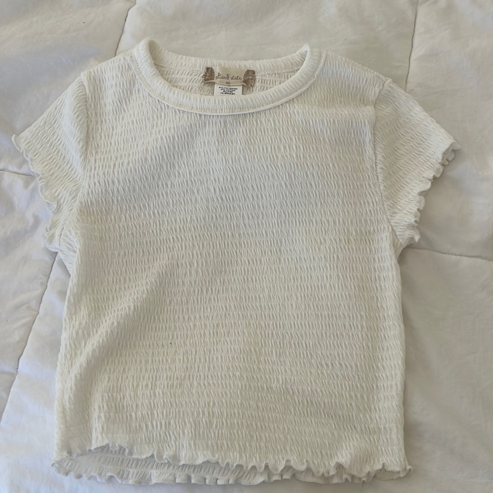 altered state scrunch xs top in white